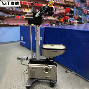 Máquina Lanza Pelotas de Tenis de Mesa Y&T, de Pie, con 9 Ángulos Ajustables, 30-80 Pelotas por Minuto, Color Metálico, Equipo de Entrenamiento - Product Image 2