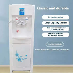 Dispensador de Agua Vertical Eléctrico para Botellas de Plástico, Agua Fría y Caliente, para Hogar, Oficina, Hotel, Enfriador de Agua Portátil de Pie - Product Image 3