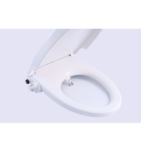 Siège de toilette bidet blanc haut de gamme avec pression d'eau réglable et couvercle à fermeture douce pour une mise à niveau quotidienne de la salle de bain moderne - Product Image 1