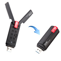 Plug and Play RTL8832BU WiFi 6 dongle ax1800 USB WiFi adaptador 1800Mbps USB3.0 doble banda WiFi 6 Stick para pc ordenador portátil