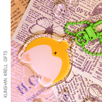 Porte-clés en Résine Époxy Scintillante sur Mesure, Breloques Mignonnes en Acrylique, Cadeaux Personnalisés avec Votre Logo