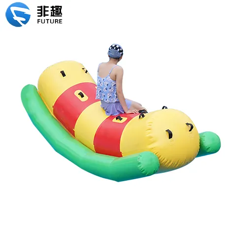Attractive Large Inflatable Pool Seesaw 3m X 1.2m Amusement Park Water Inflatables Floating inflatable toy for child and adult