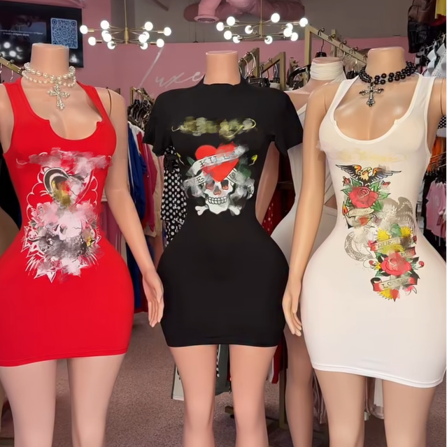 G03446C 2026 Spring/summer Hot Sale Women Print Dress