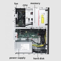 Vente flash Serveur tour Lenovo T100C Ordinateur de bureau Processeur Intel I5-10400 6 cœurs 8 Go de mémoire 1 To de disque dur