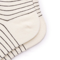 Chaussettes d'affaires de travail à motif de rayures d'approvisionnement d'usine Chaussettes en fibre de bambou pour hommes