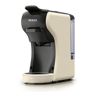 Macchina per caffè espresso a capsule Sogo 3 in 1, colore crema, design compatto per uso domestico e in ufficio - Product Image 1