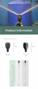 Arroseur en plastique Magge avec couvercle à angle réglable, buse rotative à 360° pour l'irrigation des fermes et des jardins - Product Image 5