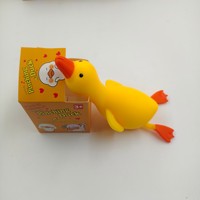 Best-seller transfrontalier : Canard en caoutchouc anti-stress souple pour la décompression, stock pour les marchés nocturnes et les stands de rue ; Indispensable pour la vente en gros