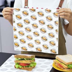 Food-grade Customization <b>Burger</b> and Sandwich Barbecue Grease-proof <b>Paper</b> for Baking Square Fried Chicken Pad <b>Paper</b> for Take Away - Product Image 5