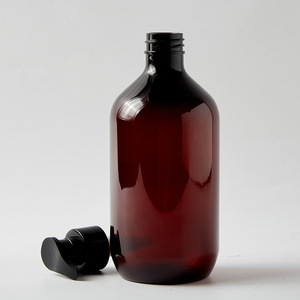 Botella de plástico Boston Pet de 500 ml con bomba dosificadora para envasado de champú, acondicionador y gel de ducha - Product Image 2