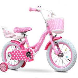 Bicicleta Infantil de Acero Rosa para Niñas, 12, 16 y 20 Pulgadas, con Canasta y Caja Trasera, Venta al Por Mayor - Product Image 6