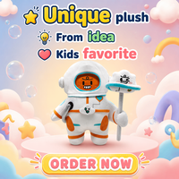 Peluche d'astronaute écologique personnalisée, blanc et orange, personnage de dessin animé explorateur spatial, poupée en peluche rembourrée en coton PP, unisexe