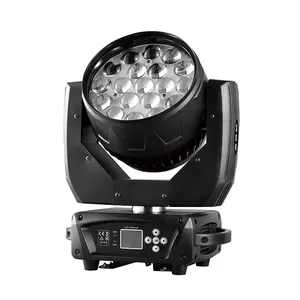 19*15W Lamp Beads RGBW 4 In 1 DJ Disco Party Equipment Led Moving Head Wash Stage Light