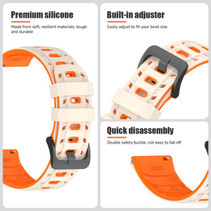 Correa Deportiva de 22 mm para <span class=keywords><strong>Huawei</strong></span> Watch <span class=keywords><strong>GT</strong></span> 6, Correa para Xiaomi Watch 5 S5, Correa de Silicona para Reloj Inteligente - Product Image 2