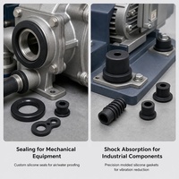Vente en gros d'usine OEM ODM, produits en silicone moulés sur mesure, pièces en silicone multi-types, étanches et antichoc