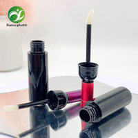 Mini tubes de gloss et de rouge à lèvres vides en forme de bouteille de vin rouge, emballage cosmétique avec bouchon à vis, impression sérigraphique du logo pour outils de maquillage