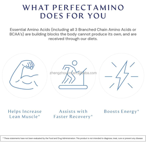 Comprimés de suppléments d'acides aminés parfaits Protéines végétaliennes pour pré/post entraînement et récupération musculaire avec lysine tryptophane leucine - Product Image 6