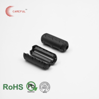 SCRC65 Clip-On Split Ferrite Core ID 7.2*3.6mm EMI RFI Noise Suppressor Power Cable Choke Filter for Small Electronic Equipment