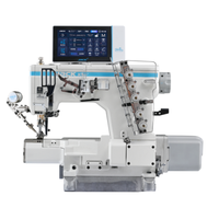 Machine à coudre industrielle Jack K60 à trois aiguilles et cinq fils, intelligente, IoT, haute efficacité, pour surpiqûres