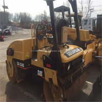 Mini compacteur pas cher 3 tonnes d'occasion chat mini rouleau compresseur chenille CB-334D petit compacteur de route rouleau à double tambour à vendre