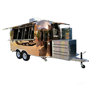 Remolque de comida para helados, perrito caliente y hamburguesa, carrito de comida rápida, camión de comida móvil - Product Image 2