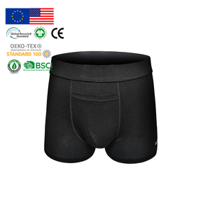Slip boxer ad alta elasticità, traspiranti, da <span class=keywords><strong>uomo</strong></span>, per bodybuilding, neri, in modal, ecologici ed eleganti. - Product Image 1