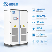 Invertisseur tout-en-un 250 kW LiFePO4 à refroidissement liquide pour stockage solaire AC, idéal pour les usines chimiques industrielles, système hybride hors réseau/sur réseau