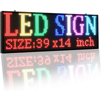 P10(26 "* 7") Señal Led de desplazamiento Señales digitales programables para exteriores para negocios Tablero de mensajes electrónico Pantalla de control Wifi
