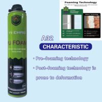 YI CHAO A33 750ml Mastic adhésif en mousse de polyuréthane PU monocomposant écologique pour la construction et le travail du bois
