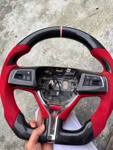 Volante deportivo de fibra de carbono <span class=keywords><strong>Maserati</strong></span> Quattroporte Levante con diseño de fondo plano Material de cuero para modelos <span class=keywords><strong>GHIBLI</strong></span> - Product Image 2