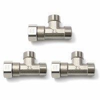 Raccord en T pivotant en acier inoxydable 304 haute pression classe 3000 BSPP BSPT, filetage mâle 1/2 pouce, forgé à froid, avec écrou pivotant pour tuyauterie
