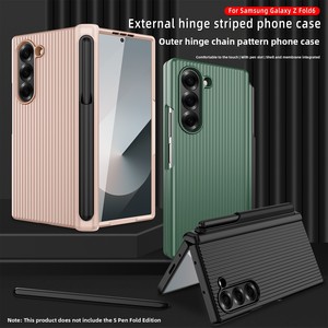 เคสกันกระแทกแบบพับได้สำหรับ Samsung ZFold ลด 40% พร้อมตัวล็อค PC, ช่องใส่ปากกา และพื้นผิวลายกระเป๋าเดินทาง ขายตรงจากโรงงาน - Product Image 1