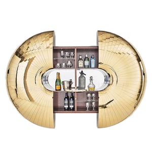Meuble Bar Mural de Luxe Urchin : Armoire à Vin Murale Multifonctionnelle Rétractable pour Donuts et Vins ML-1240 - Product Image 1