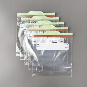 Custom Irregular Food Storage Bags With Writable Label Sealing For Refrigerator Snacks And Fruits Plastic Material - Product Image 1