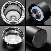Bouteilles d'eau intelligentes avec affichage numérique de la température Infuseur à café et thé Tasse thermique à LED Flacon en acier inoxydable isolé sous vide