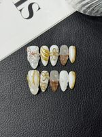 Faux ongles à presser en gel souple préconçus pour la mode, fournitures d'ongles OEM en gros