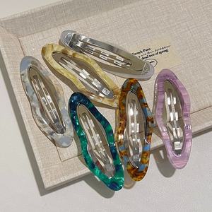 Horquilla BB elegante Retro 2025 <span class=keywords><strong>para</strong></span> mujer, Clip lateral Simple de gama alta con flequillo de Metal de 5cm <span class=keywords><strong>para</strong></span> la frente, nuevo <span class=keywords><strong>para</strong></span> la decoración del cabello de verano - Product Image 1