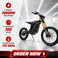 Vélo tout-terrain électrique 2026 Arctic Leopard XE Pro S 74V 60Ah 20kW 100km/h à charge rapide pour enduro hors route – Vente en gros