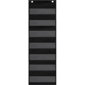 Organizador de Bolsillo 9x33 Negro Laminado para Aprendizaje de Idiomas y Almacenamiento en el Aula - Product Image 2