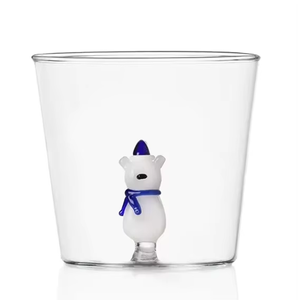 Vente en gros de gobelets à eau en verre résistant à la chaleur, personnalisés, série de Noël, bonhomme de neige 3D, arbre de Noël - Product Image 2