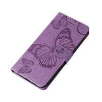Papillon gaufrage étuis pour Redmi Note 13 12 11 10 Flip Wallet housse de téléphone pour Redmi 13C 12 11 11A 10A 10C A1 Plus