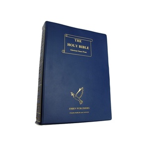 Impression <span class=keywords><strong>maison</strong></span> <span class=keywords><strong>2022</strong></span>, bible à couverture rigide avec estampage à chaud - Product Image 1