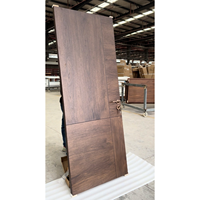 Puerta Interior de Diseño Geométrico Moderno para Casa, Puerta de Madera Sólida Impermeable Precolgada con Chapa Americana para Dormitorio y Baño