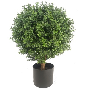 Planta Artificial Topiary Ball Faux Boxwood <span class=keywords><strong>Buxus</strong></span> Greenery simulación árbol bonsái en maceta para decoración Interior del hogar al aire libre - Product Image 3