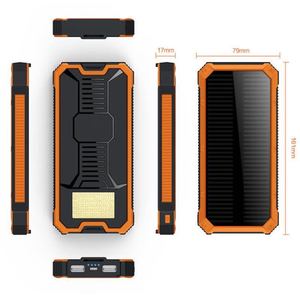 แบตเตอรี่สำรองพลังงานแสงอาทิตย์แบบพกพา 10000mAh, แบตเตอรี่สำรองพลังงานขนาดใหญ่สำหรับใช้งานกลางแจ้ง, 20000mAh แบบกำหนดเองได้ - Product Image 1