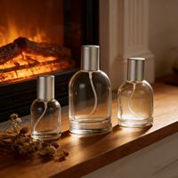 Botol Parfum Silinder Kaca Buram Mewah Kustom Kelas Atas 30/50/100ml dengan Sprayer, Kotak Kustom & Sampel Gratis