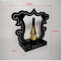 Présentoir lumineux à LED pour bouteilles d'alcool et de champagne Étagère de présentation de bouteilles VIP