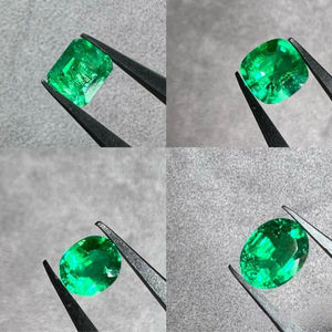 Telula תכשיטים תעודת אמרד סיטוני צורות שונות מעבדה קולומביה גדל אמרלד אבן משובצת אבן משובצת אבן מרופפת אבן חן רופפת - Product Image 2