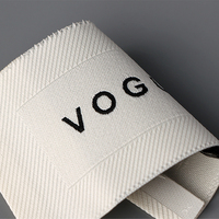 Étiquette tissée personnalisée en caoutchouc satiné 3D haute densité avec logo, thermocollante pour vêtements, avec instructions d'entretien dimensionnelles