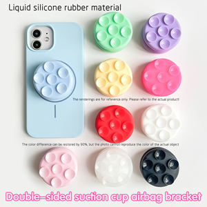 Soporte de silicona con ventosa para teléfono, soporte de succión reutilizable multi-ventosa, manos libres para selfies, ducha, espejo, teléfono móvil - Product Image 4